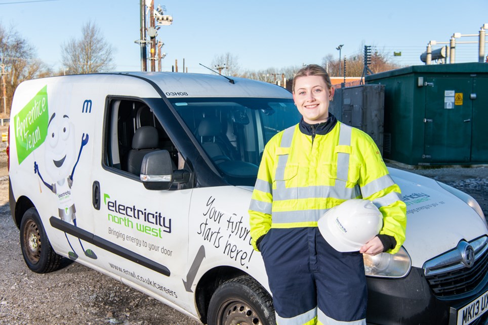 Electricity North West apprentice Bronwyn Cover