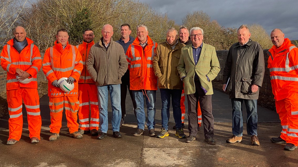 Network Rail with HS2 and Buckinghamshire Council reopening Station Road bridge in Quainton