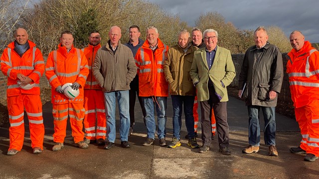 Network Rail with HS2 and Buckinghamshire Council reopening Station Road bridge in Quainton: Network Rail with HS2 and Buckinghamshire Council reopening Station Road bridge in Quainton