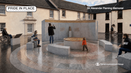 Sir Alexander Fleming Memorial - artist impression