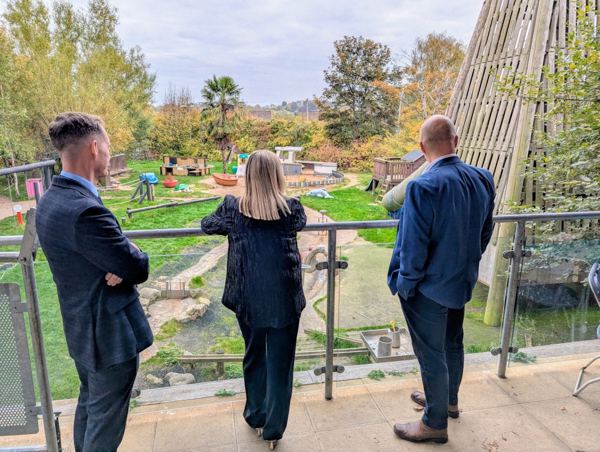 Having a look around are Cllr Wayne Little (right) and Kevin Tranter & Jo Higgins from Dudley Academies Trust