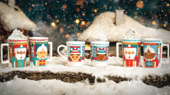 Manchester's iconic Christmas 2024 mug designs revealed!: Christmas Mugs 2024