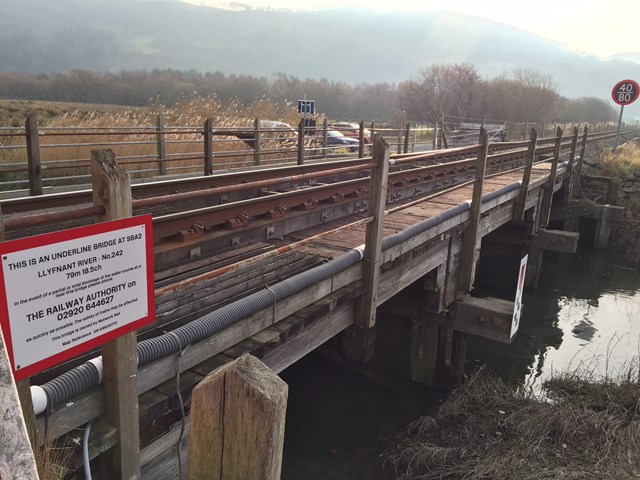 Dovey Junction station to close for four days as work to upgrade the railway continues: Afon Llyfnant bridge