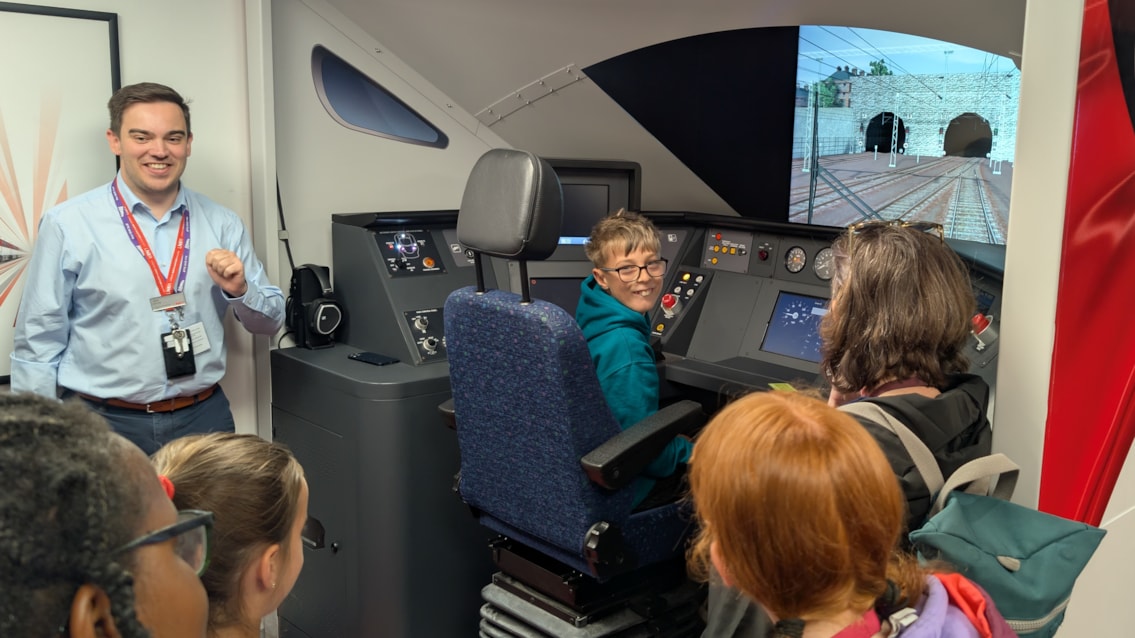 Trying out the driver simulator