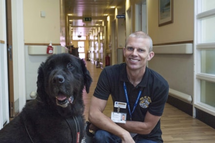 St Joseph's Chris & George PAT Dog Photo credit Cristina Boyton