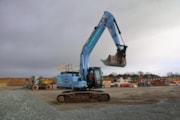 Zero emission excavator at Coalhouse Point - February 2026: Zero emission excavator at Coalhouse Point - February 2026