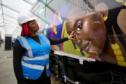 Marcia Graver (Onboard Chef at Avanti West Coast)  was one of the train operator's employees who came up with the idea to create a unique train to celebrate the ethnicity of colleagues and communities.