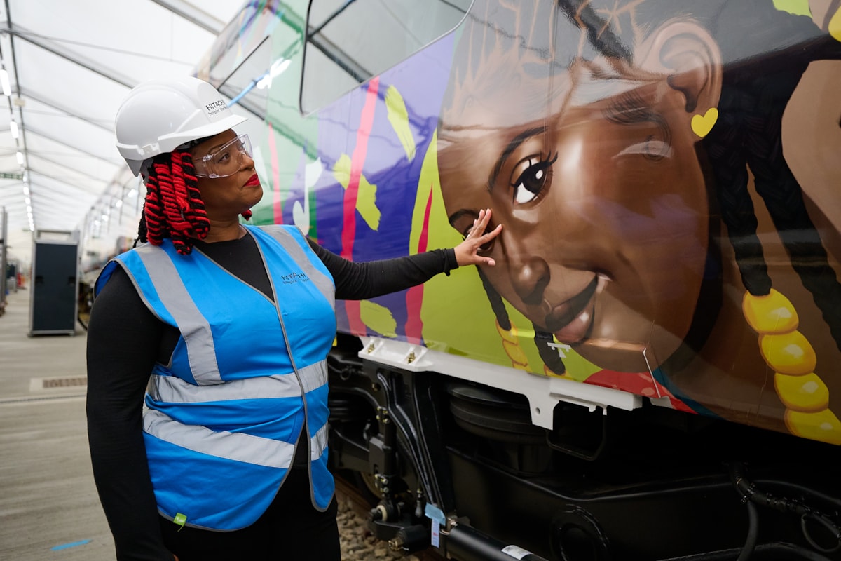 Marcia Graver (Onboard Chef at Avanti West Coast) was one of the train operator's employees who came up with the idea to create a unique train to celebrate the ethnicity of colleagues and communities.