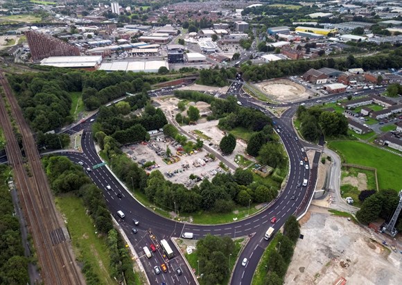 Armley Gyratory overhead photo Sept 2023