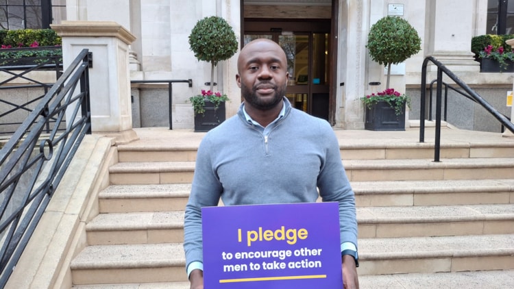 Men step up to challenge violence against women