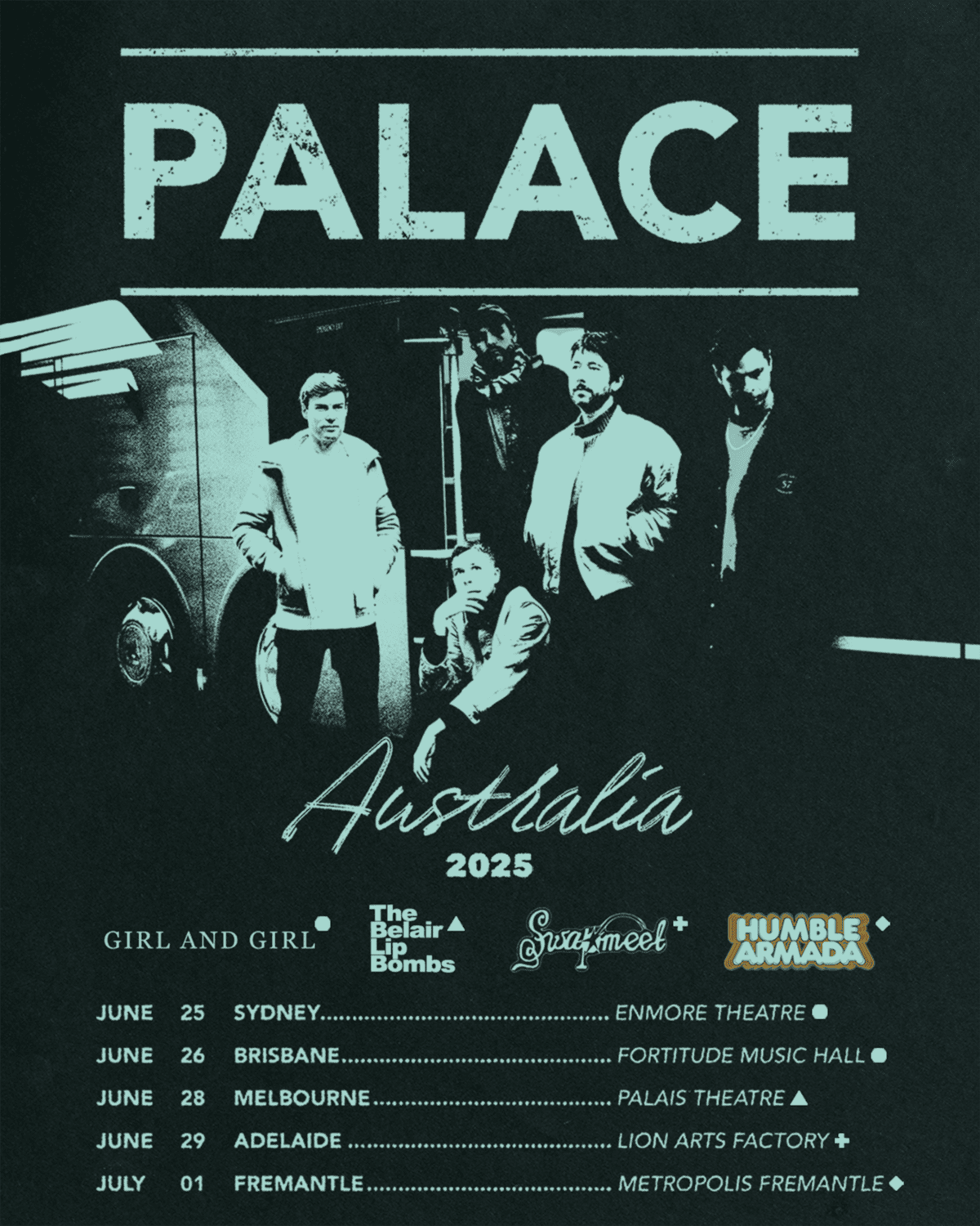Palace - Australia Tour Supports 2025-2