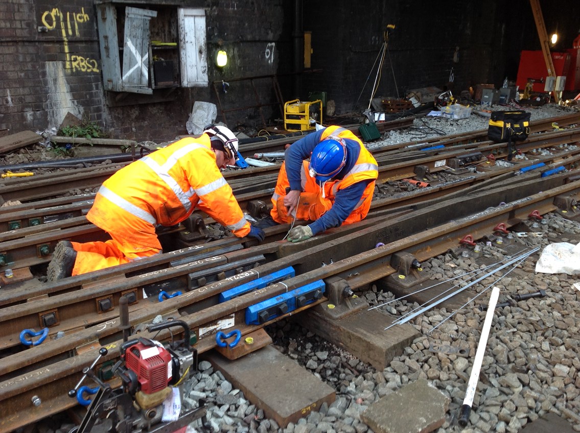 Work being carried out at Birmingham New Street