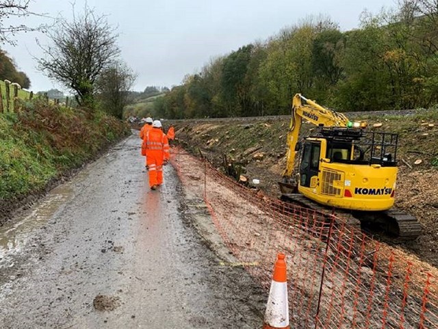 Central section of Heart of Wales line handed back after huge storm recovery effort: HoW line reinstatement 1 resized