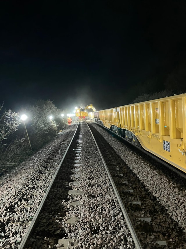 Track replacement East Somerset Junction April 26: Track replacement East Somerset Junction April 26