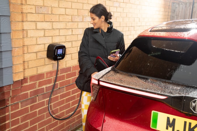 Motability Operations customer with EV and Ohme charger