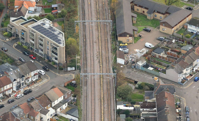 Kennedy Road bridge aerial view