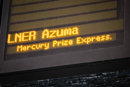 LNER Azuma 'Mercury Prize Express' on Departure Board Screens