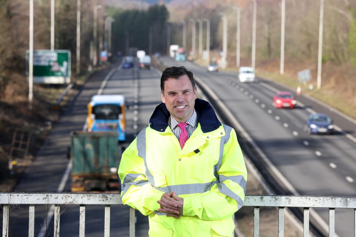 Cabinet Secretary for Transport and North Wales, Ken Skates - A470 - landscape