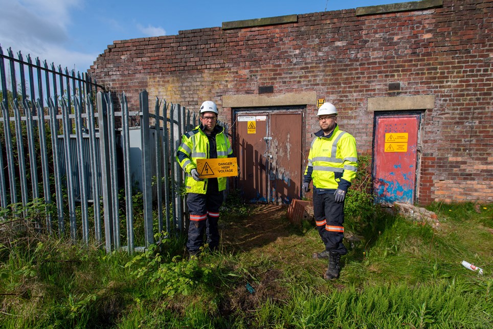 Electricity North West's Chris Armstrong and Mike Darvill