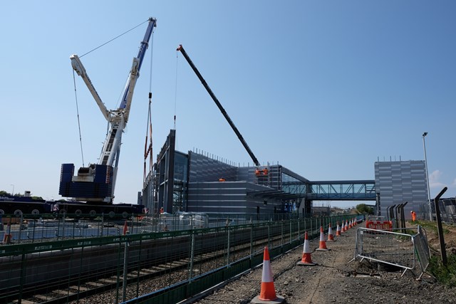 Edinburgh Gateway new rail station takes shape