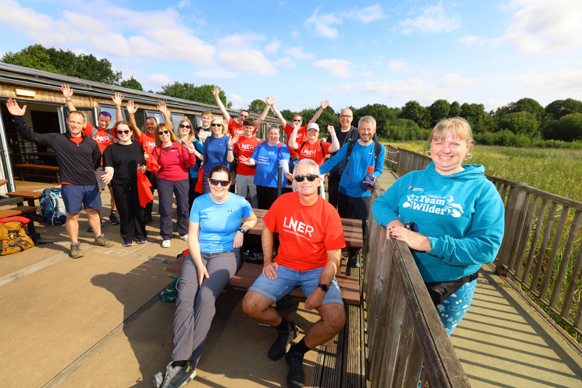 Colleagues from LNER volunteer at Yorkshire Wildlife Trust, LNER