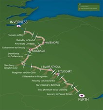 Map-of-the-A9-dualling-route