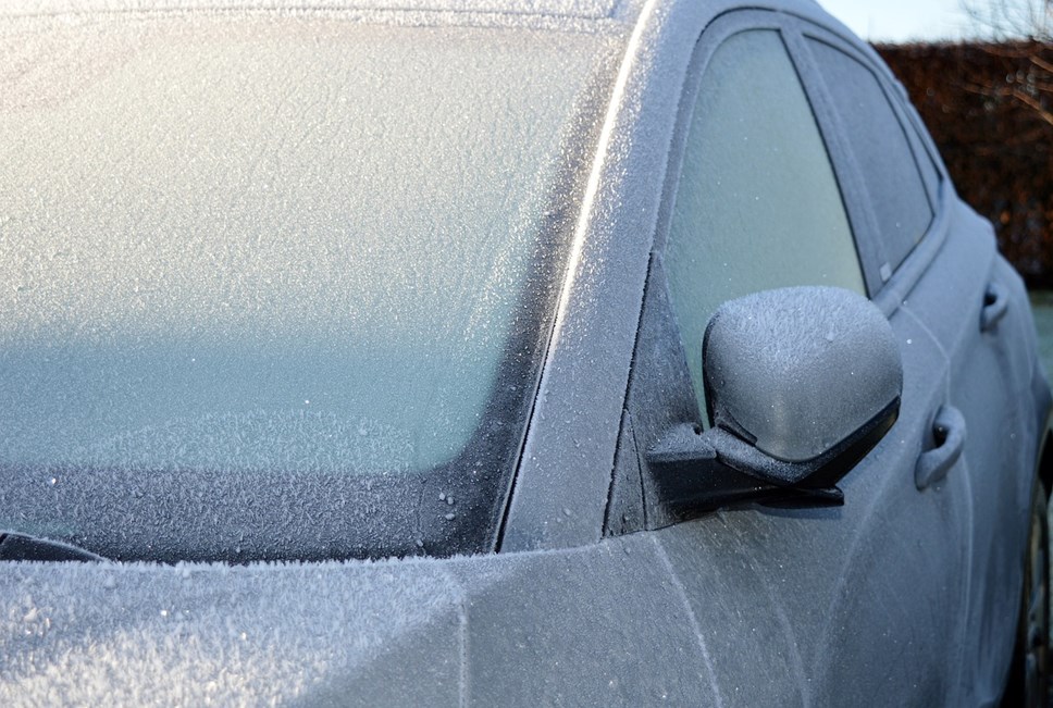 Frozen car