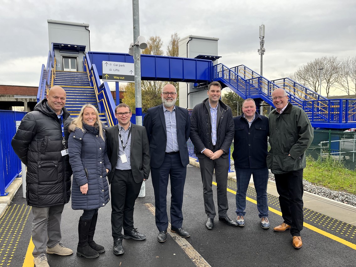 Multi-million-pound upgrade work completed at Billingham station: Rail industry partners together at Billingham station, Network Rail