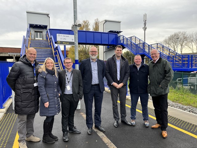 Rail industry partners together at Billingham station, Network Rail: Rail industry partners together at Billingham station, Network Rail