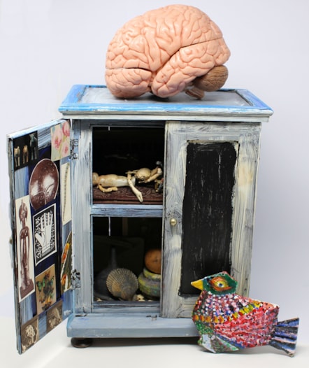 brain-cabinet is one of the artworks on display