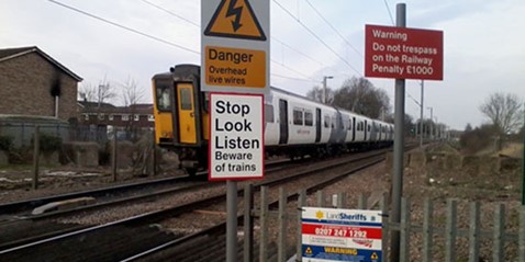 Slipe-Lane level crossing