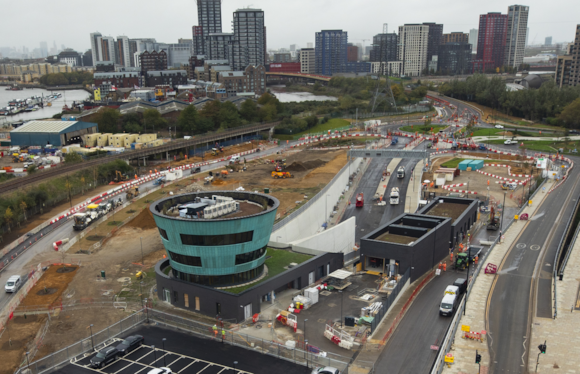 TfL outlines package of charges, discounts and exemptions for Silvertown and Blackwall tunnels from Spring 2025: TfL Image -Silvertown Newham Portal October 2024