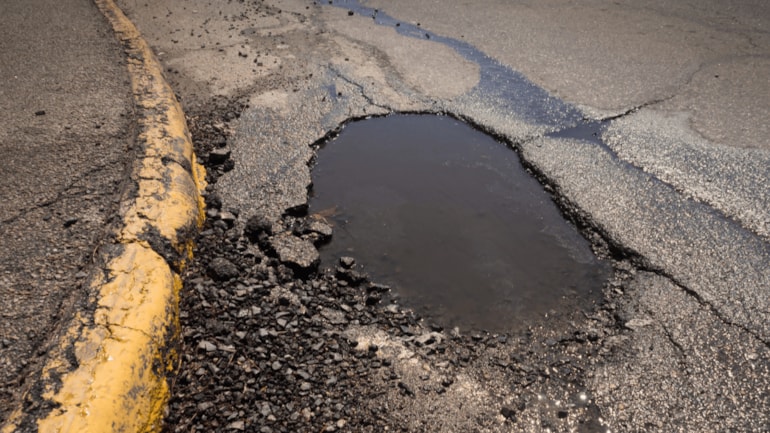 ‘Crater’ pothole takes Transport Secretary off the road: insurance experts reveal how to claim