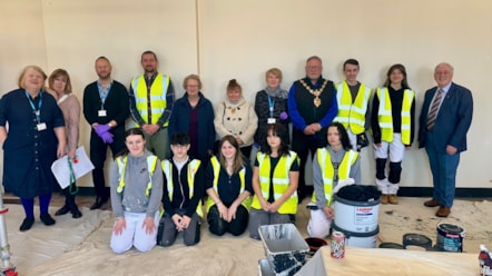Mayoral visit group shot