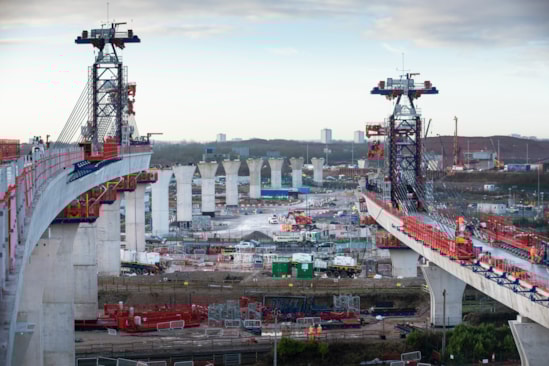 Water Orton viaducts curving away from the mainline towards Birmingham Feb 2026
