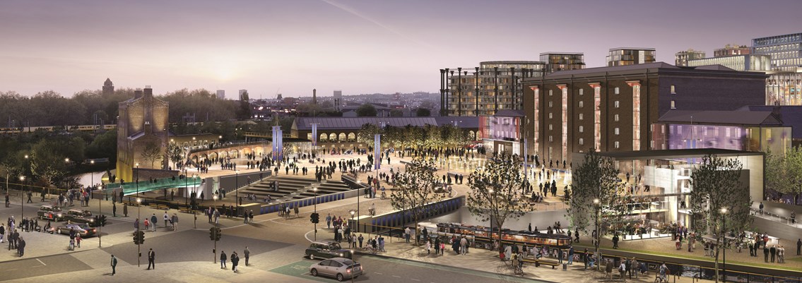 LOCALS URGED TO FIND OUT MORE ON KING'S CROSS RENAISSANCE: King's Cross renaissance - Granary Square, King's Cross Central