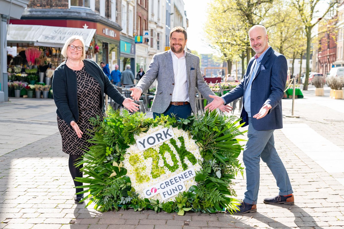 John Godfrey, marketing manager of First York flanked by Carolyn Frank and Andrew Raby, York & North Yorkshire Growth Hub Manager 4