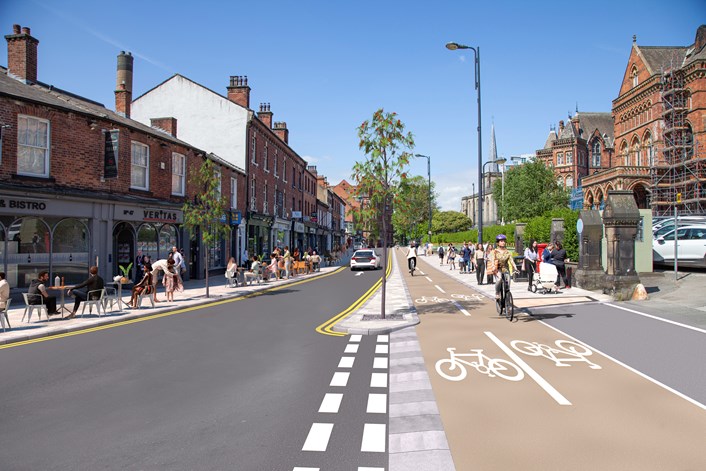 Have your say on proposals to improve the way you get around the city centre: Great George Street Artist's Impression