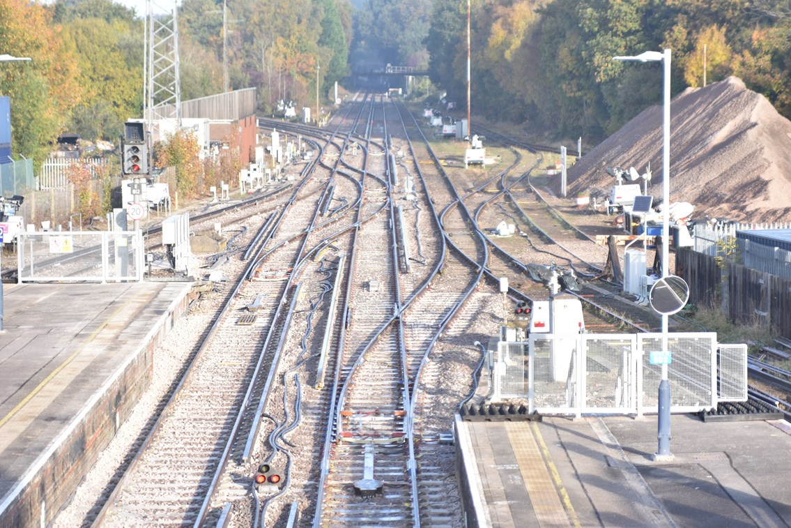Network Rail has completed nine days of upgrade works at Fareham in which nine sets of points were replaced [1]