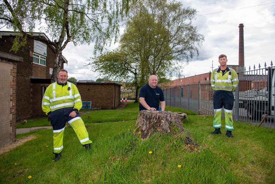 Engineers at Electricity North West's Blackburn site