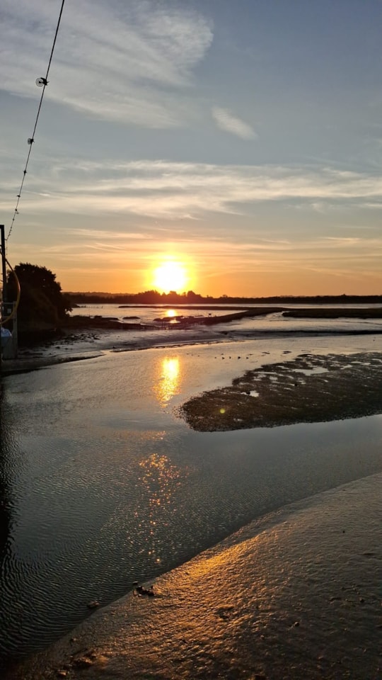 View from the bridge during the works