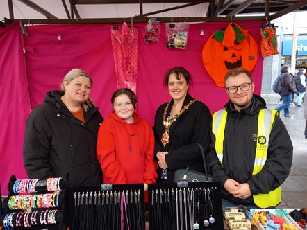 Mayor of Dudley at Dudley Market Halloween event 2