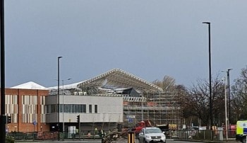 Sands Centre roof January 2025