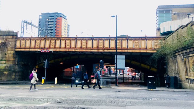 Bridges as seen from Victoria street before the project began