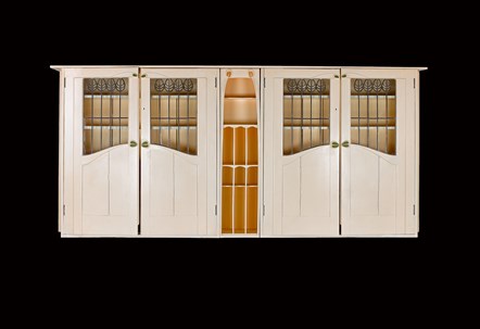 Bookcase designed by Charles Rennie Mackintosh , Glasgow, 1900. Photo © National Museums Scotland