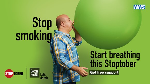 Smokers across West Midlands encouraged to take part in Stoptober after smoking increases during pandemic: 2021.09.13 stoptoper Breath Social 16x9