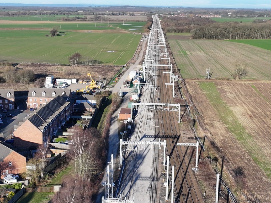 Church Fenton Overhead Line Equipment (OLE)