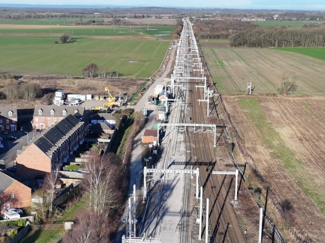 Church Fenton Overhead Line Equipment (OLE)