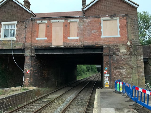 Eridge footbridge is demolished on Saturday, 4 July