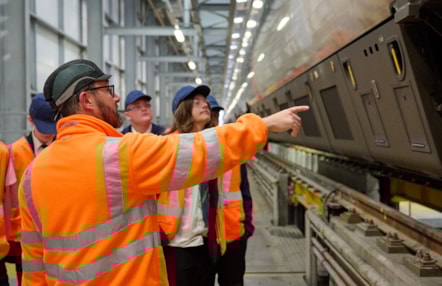 Avanti West Coast Feel Good Futures Edge Hill Depot Beside Train